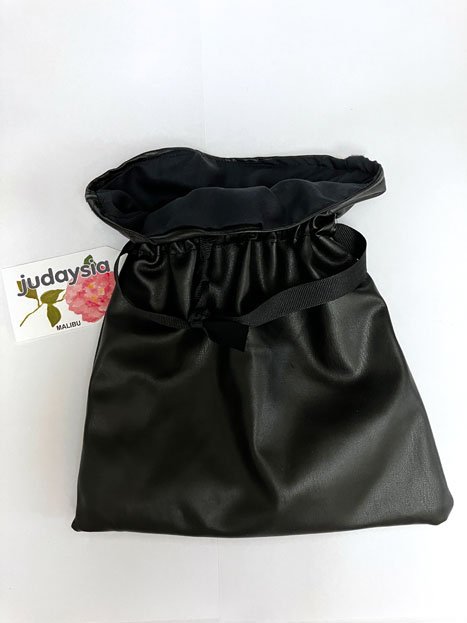 Faux Leather Drawstring